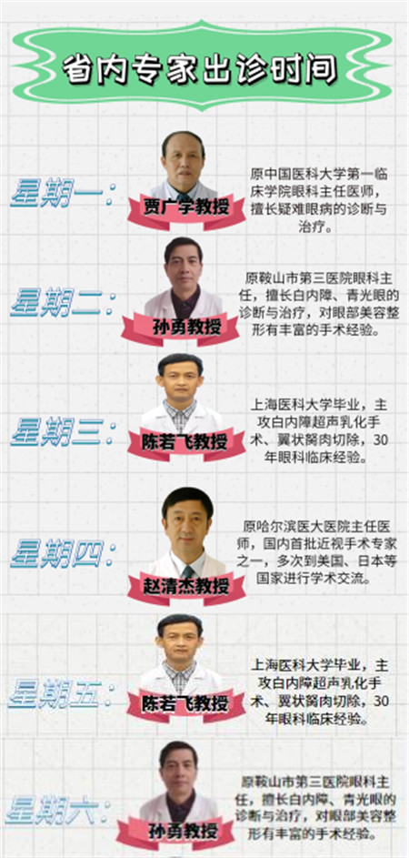 【通知】新調(diào)整 博愛眼科專家出診時(shí)間表！(圖1)